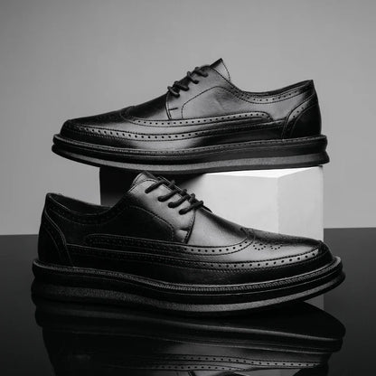 Chaussures derby avec décor brogue pour hommes | Idéal pour les occasions habillées et les sorties décontractées