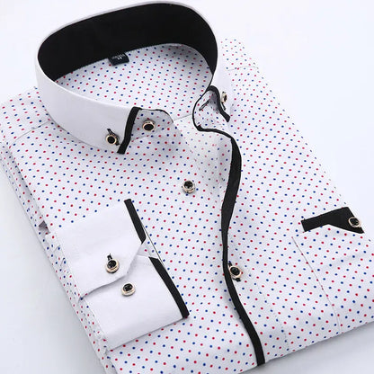 Chemise À Manches Longues Avec Col Classique Pour Homme | Idéale Pour Bureau Et Sorties