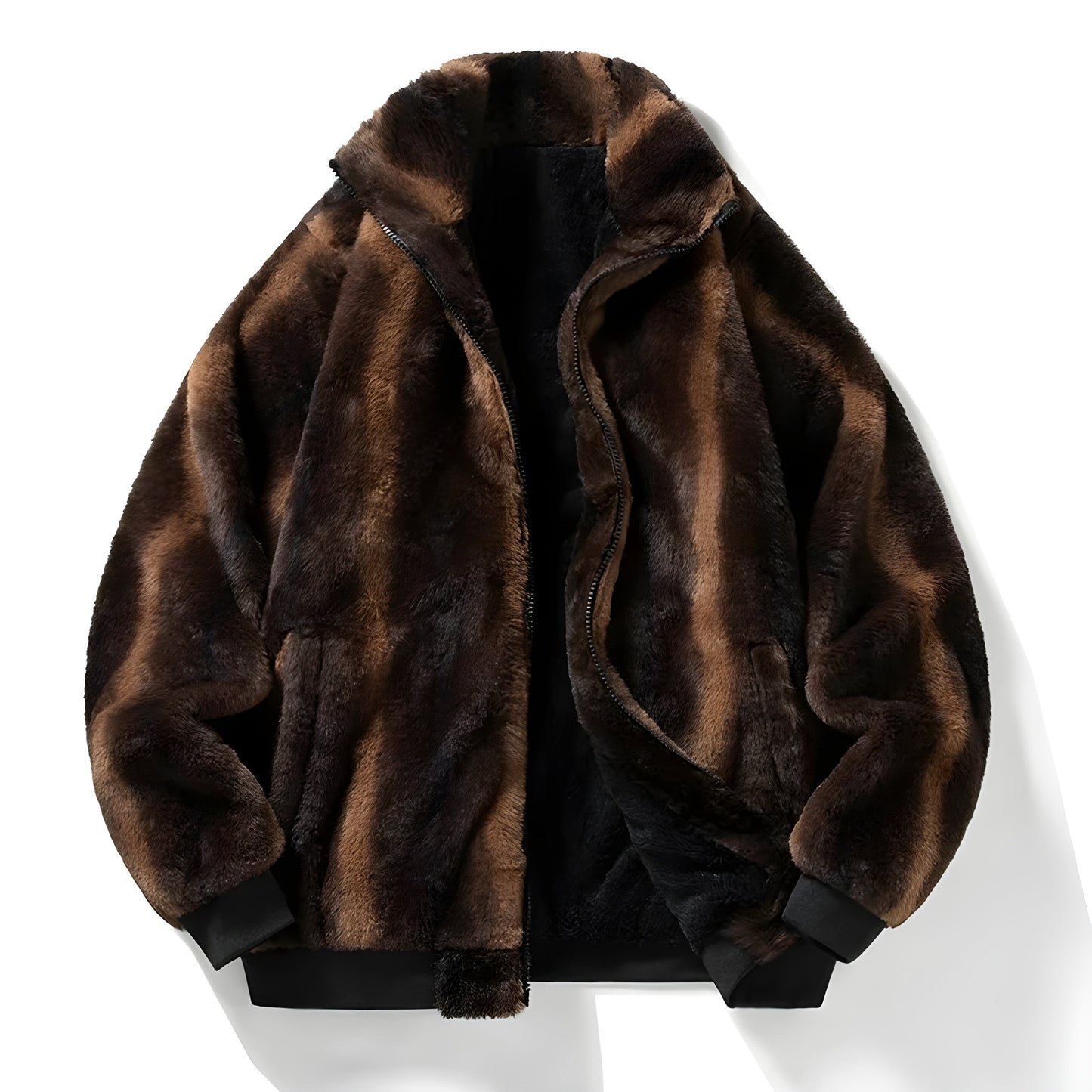 Blouson Bombardier avec Fermeture Zippée pour Homme | Idéal pour La Saison Froide