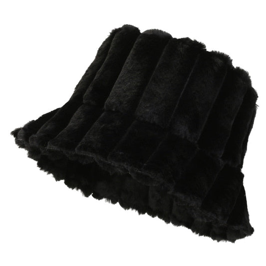 Bucket hat pelucheux pour femmes