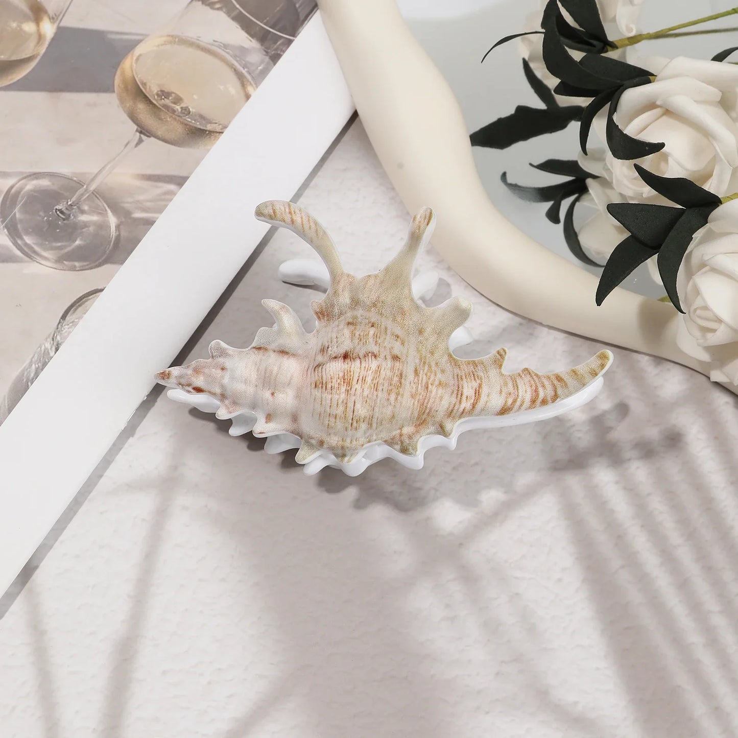 Pince À Cheveux Avec Design Inspiré D’Un Coquillage Pour Femmes | Idéale Pour Les Coiffures D’Été