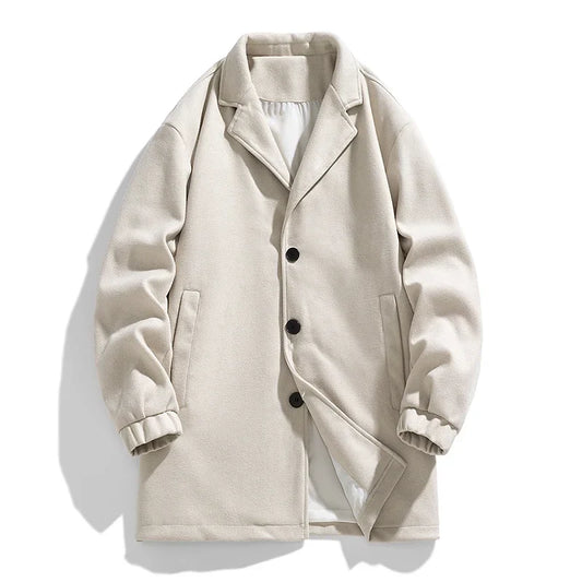 Trench avec Fermeture À Boutons pour Homme | Idéal pour Les Saisons De Transition