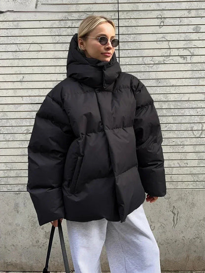 Manteau Parka Matelassé avec Capuche et Poches pour Femme | Idéal pour l’Hiver