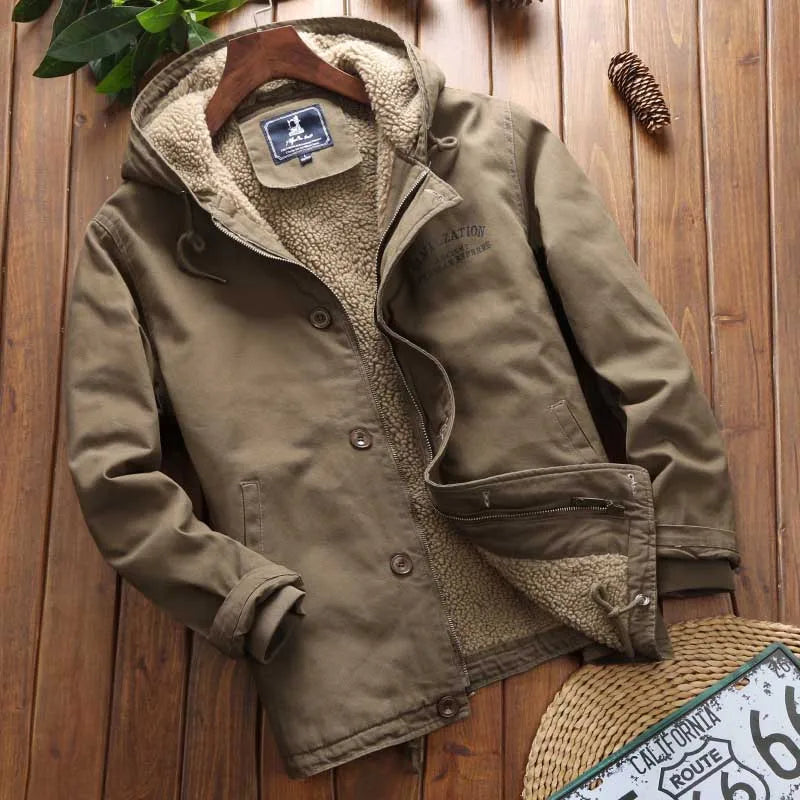 Parka Longue avec Capuche et Col Montant pour Hommes | Idéale pour l’Hiver