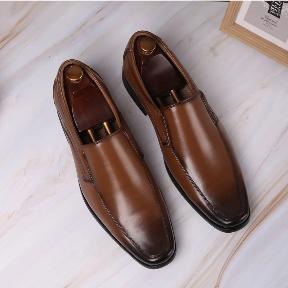 Mocassins à bout carré pour hommes