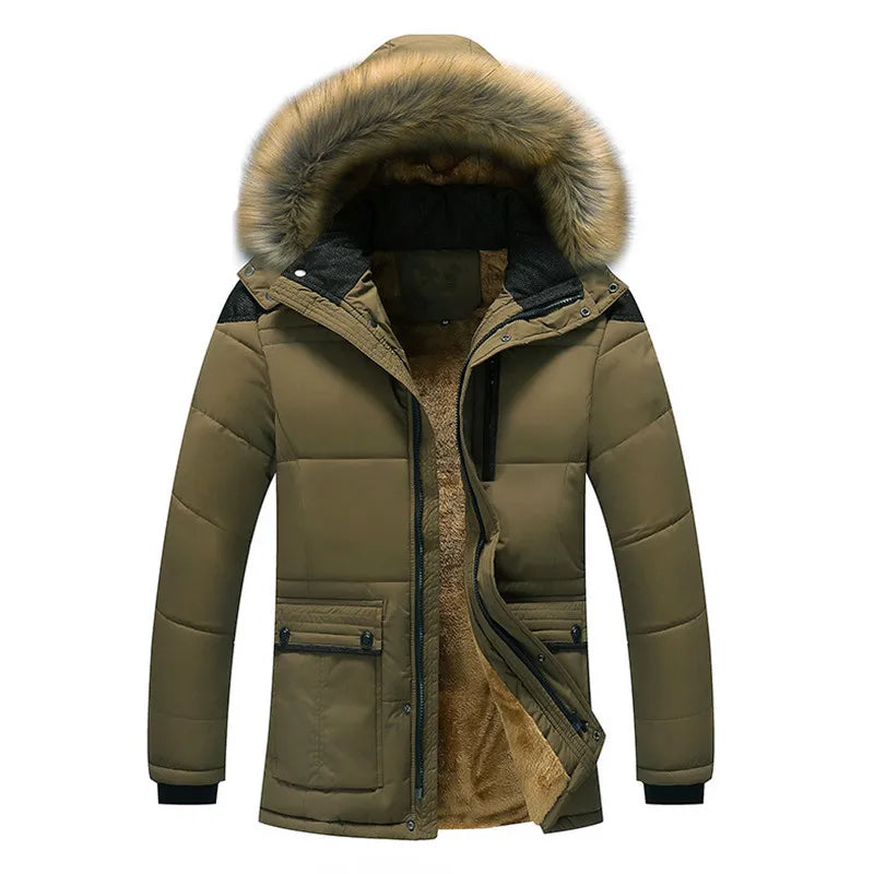 Parka Longue avec Capuche pour Homme | Idéal pour Les Jours Froids