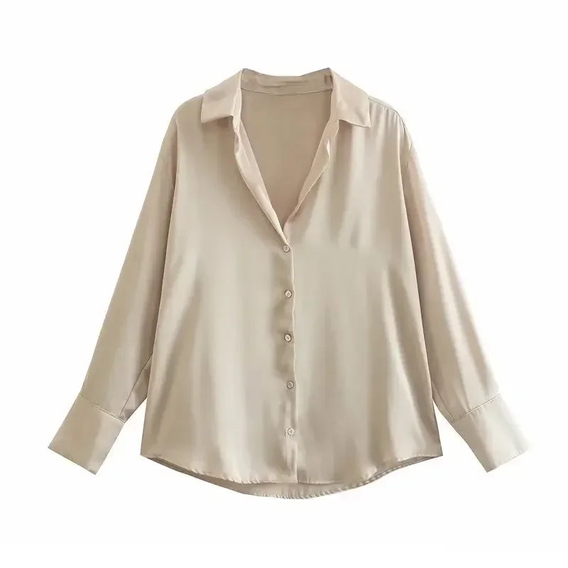 Blouse À Manches Longues Avec Coupe Ajustée Pour Femme | Idéale Pour Usage Quotidien Et Professionnel