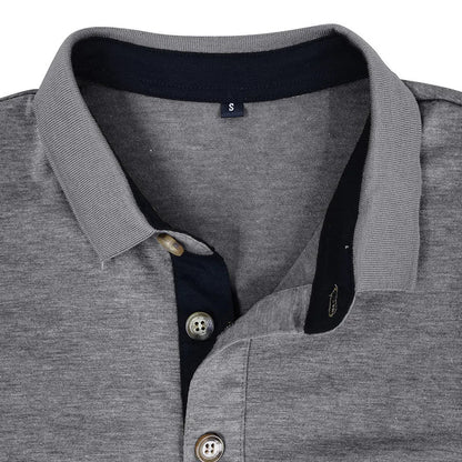 Chemise À Manches Longues Avec Col Contrasté Et Poche Poitrine Pour Homme | Idéale Pour Le Quotidien Et Les Occasions Semi-Formelles