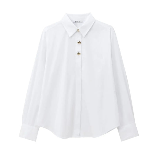 Blouse À Manches Longues Avec Coupe Structurée Pour Femme | Idéale Pour Usage Quotidien Et Professionnel