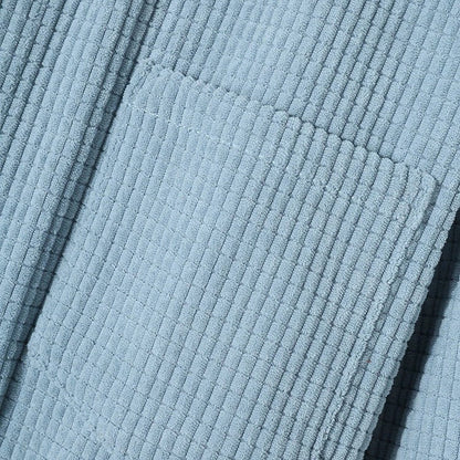 Chemise à capuche boutonnée pour hommes