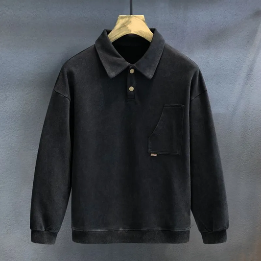 Pull Polo Tricoté pour Hommes à Col Boutonné | Idéal pour Usage Quotidien