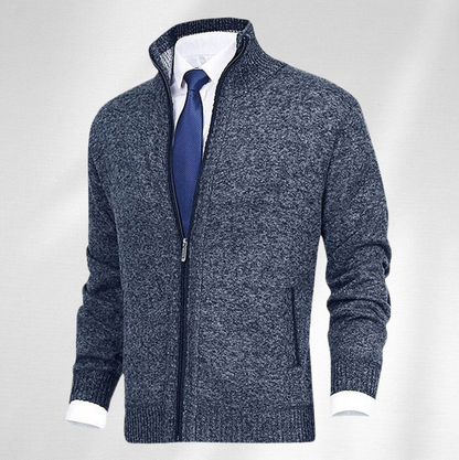 Cardigan Zippé à Col Montant pour Homme | Idéal pour l’Automne et l’Hiver