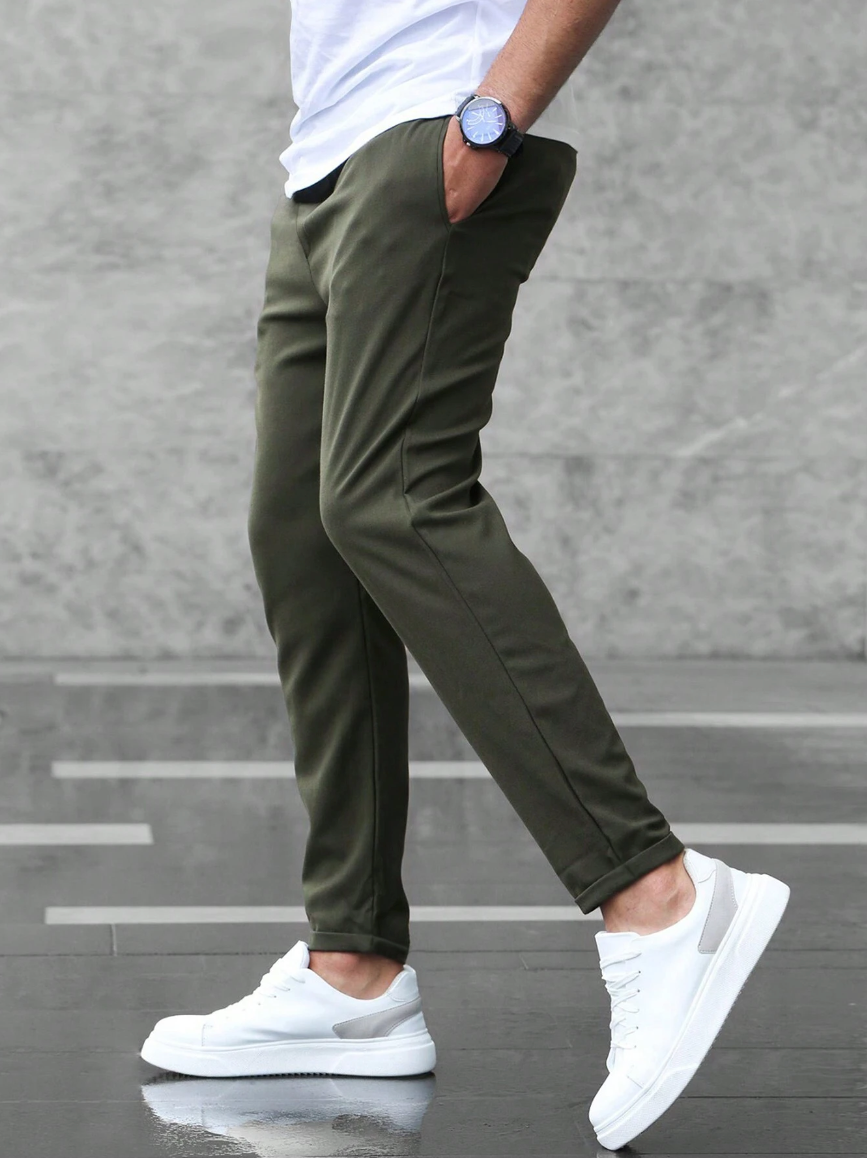 Pantalon Chino Slim Avec Coupe Ajustée Pour Homme | Idéal Pour Usage Quotidien Et Bureau
