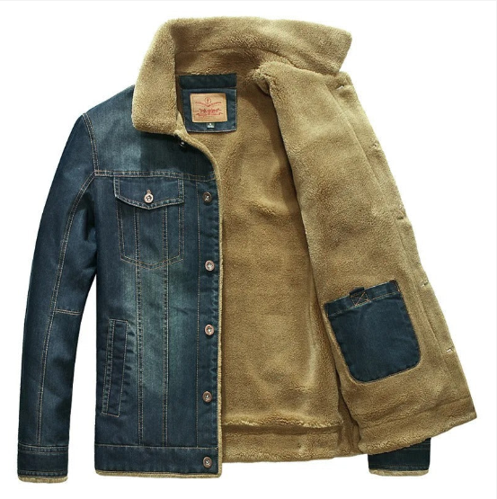 Veste D’Hiver avec Fermeture Zippée pour Homme | Idéale pour La Saison Froide