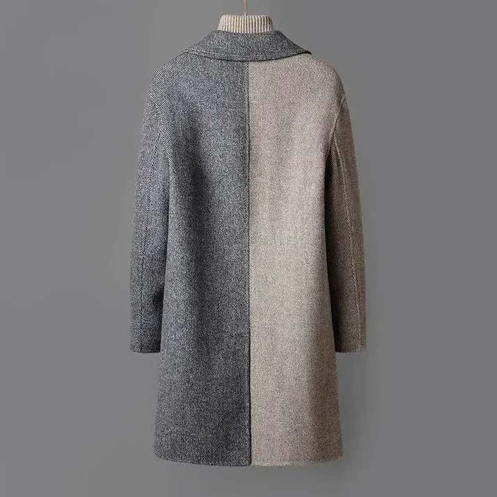 Manteau Long À Fermeture Boutonnée pour Homme | Idéal pour Les Occasions Formelles Et L’Hiver