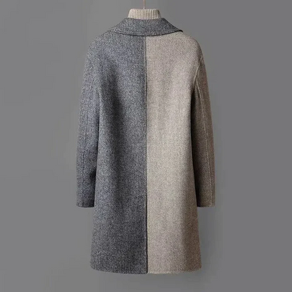 Manteau Long À Fermeture Boutonnée pour Homme | Idéal pour Les Occasions Formelles Et L’Hiver