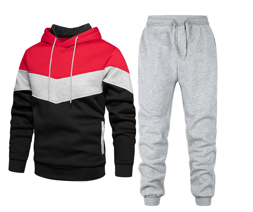 Ensemble de Sport Deux Pièces avec Veste et Pantalon pour Homme | Idéal pour l’Entraînement ou la Détente