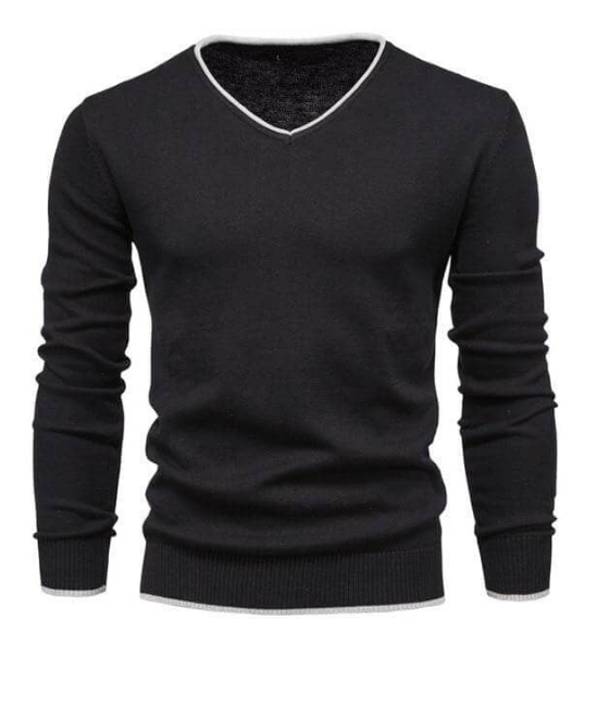 Pull À Col En V Avec Coupe Ajustée Pour Homme | Idéal Pour Les Tenues Quotidiennes