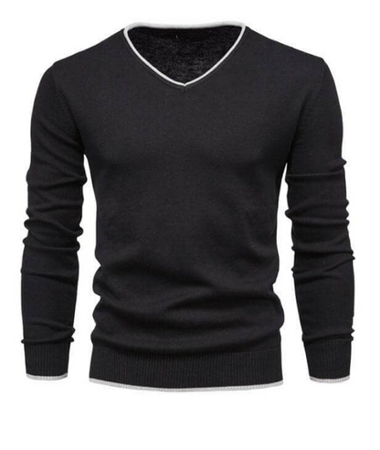 Pull À Col En V Avec Coupe Ajustée Pour Homme | Idéal Pour Les Tenues Quotidiennes