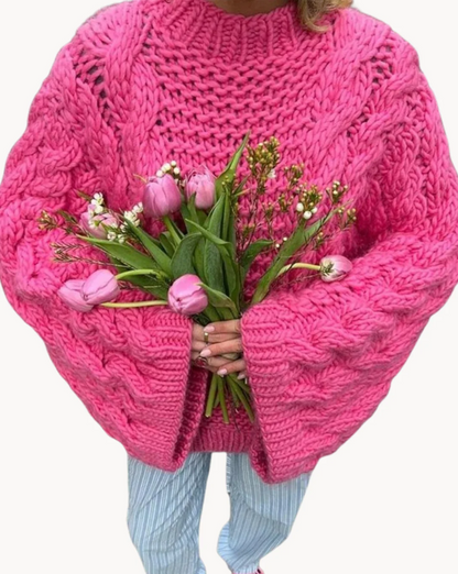 Pull À Col Rond avec Coupe Confortable pour Femme | Idéal pour L’Hiver