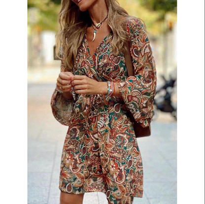 Robe Longue Bohème avec Coupe Aérée pour Femme | Idéale pour l’Été