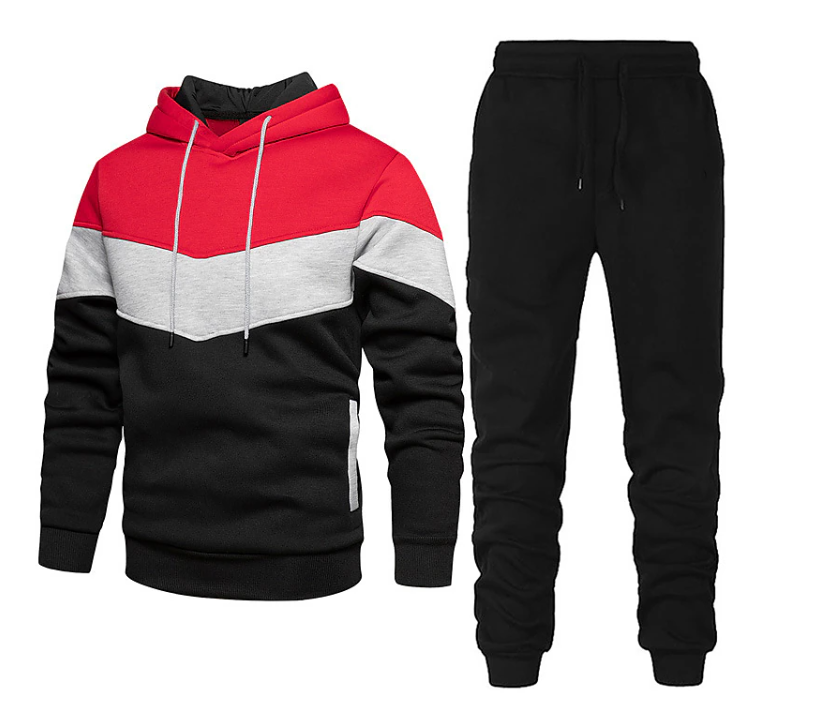 Ensemble de Sport Deux Pièces avec Veste et Pantalon pour Homme | Idéal pour l’Entraînement ou la Détente