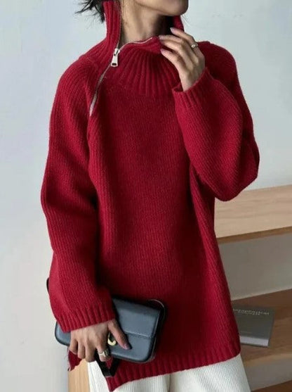 Pull À Col Montant pour Femme | Idéal pour l’Automne Et l’Hiver