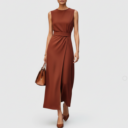 Robe midi sans manches pour femmes