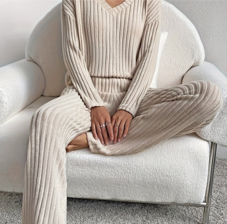 Ensemble Décontracté Deux Pièces pour Femmes | Idéal pour la Maison et les Sorties Quotidiennes