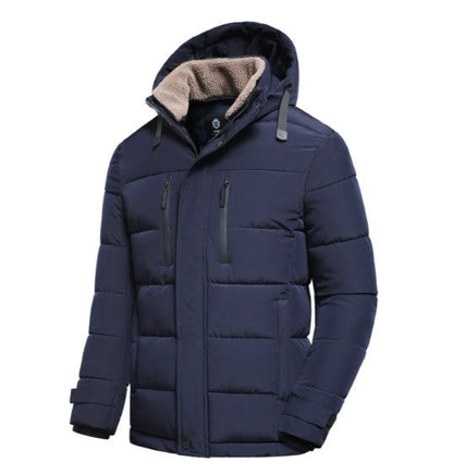 Veste D’Hiver avec Capuche Amovible Et Fermeture Zippée pour Homme | Idéal pour La Saison Froide