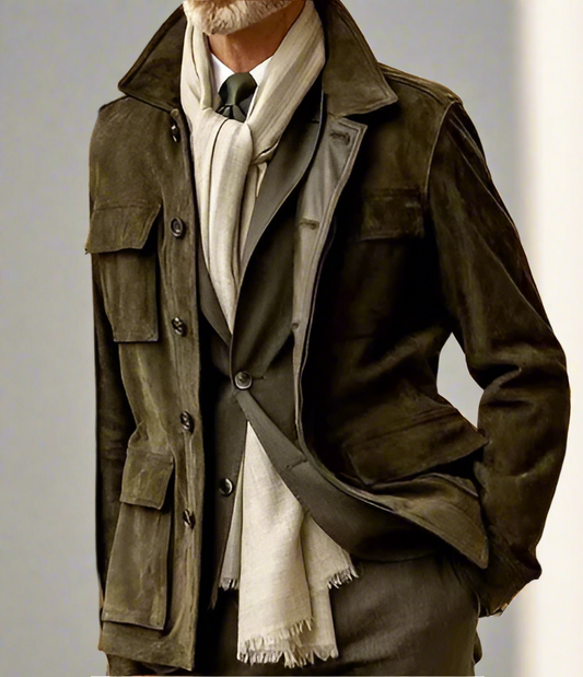 Veste Classique avec Fermeture Boutonnée pour Hommes | Idéale pour Les Occasions Quotidiennes Et Habillées