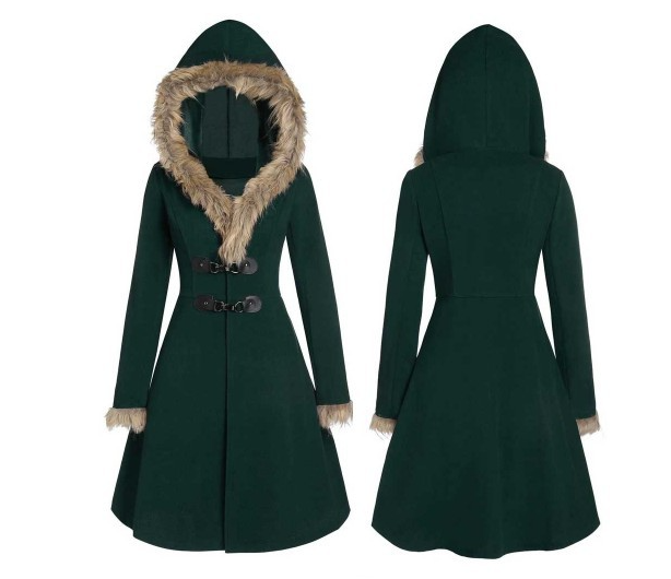 Manteau Mi-Long avec Capuche pour Femme | Idéal pour L’Hiver