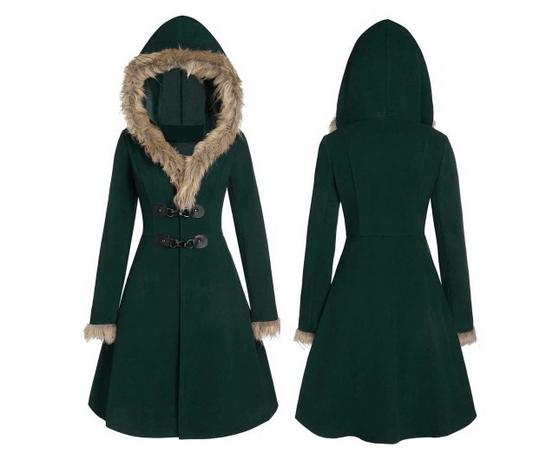 Manteau Mi-Long avec Capuche pour Femme | Idéal pour L’Hiver