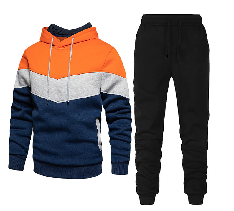 Ensemble de Sport Deux Pièces avec Veste et Pantalon pour Homme | Idéal pour l’Entraînement ou la Détente