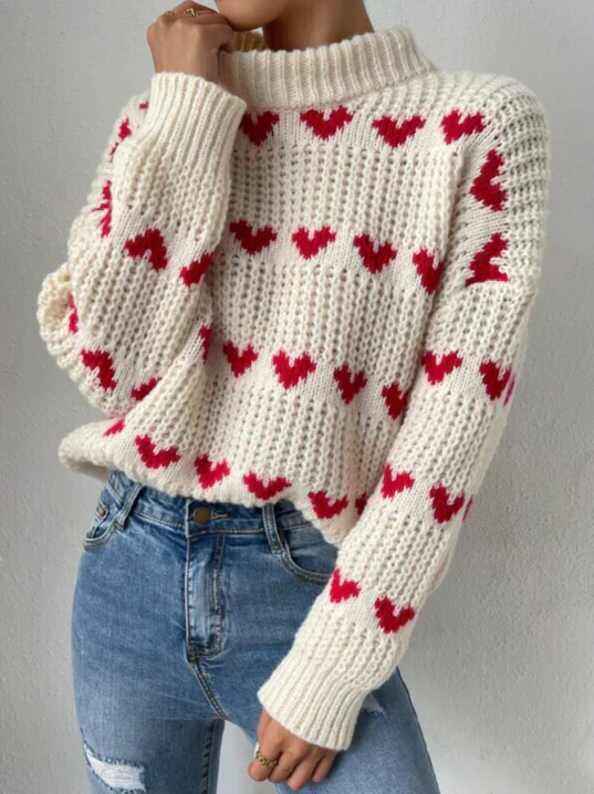 Pull avec Col Rond Et Design Simple pour Femme | Idéal pour l’Automne Et l’Hiver