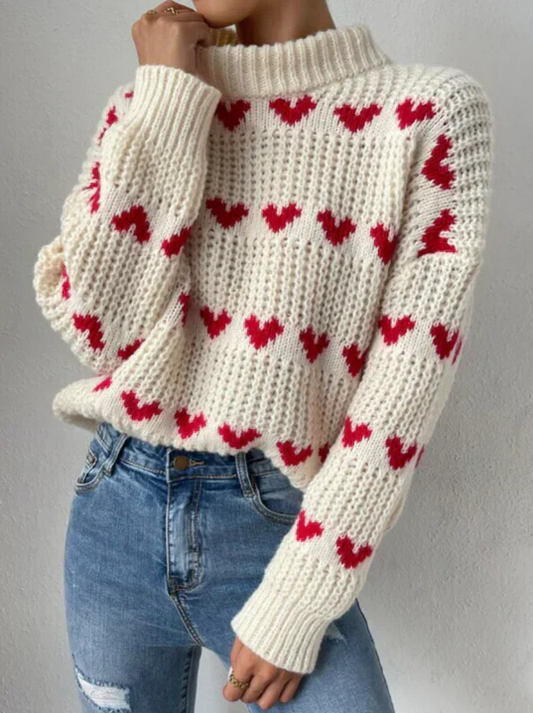 Pull avec Col Rond Et Design Simple pour Femme | Idéal pour l’Automne Et l’Hiver