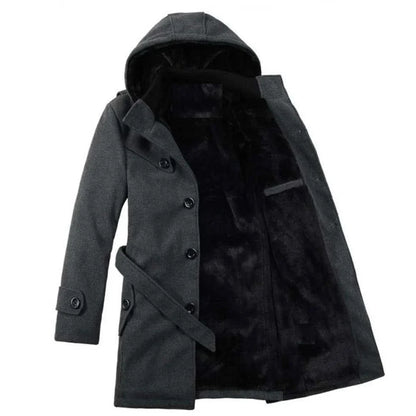 Trenchcoat avec Capuche et Ceinture pour Homme | Adapté à l’Automne et à l’Hiver