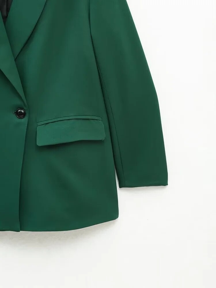 Blazer Croisé Avec Col À Revers Pour Femme | Idéal Pour Le Travail Ou Les Occasions Décontractées