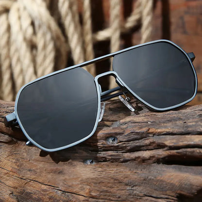 Lunettes De Soleil Rétro À Monture Fine Pour Homme | Idéal Pour Usage Quotidien En Extérieur