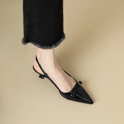 Chaussures Ouvertes à Bout Pointu avec Bride Arrière pour Femmes | Idéal pour Saisons Intermédiaires
