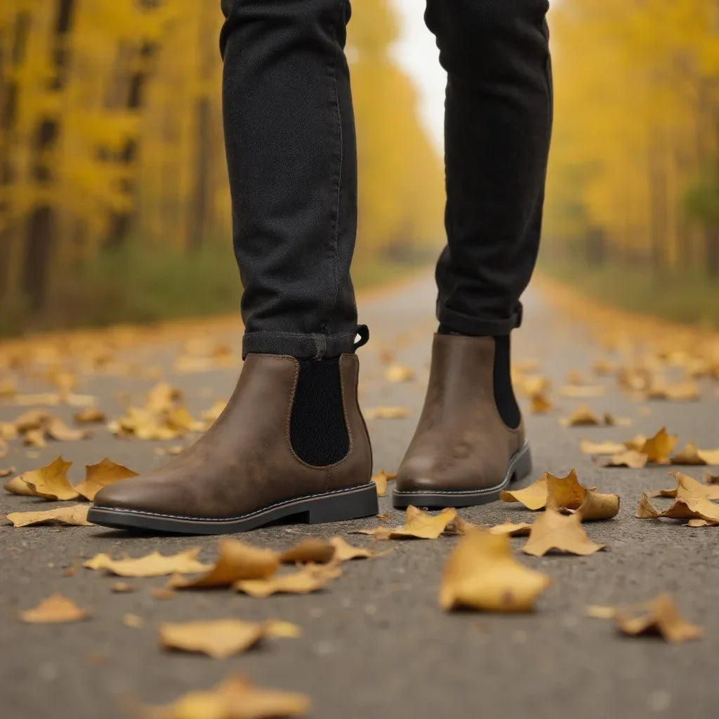 Chelsea boots avec panneaux élastiques pour homme | Idéales pour l'automne
