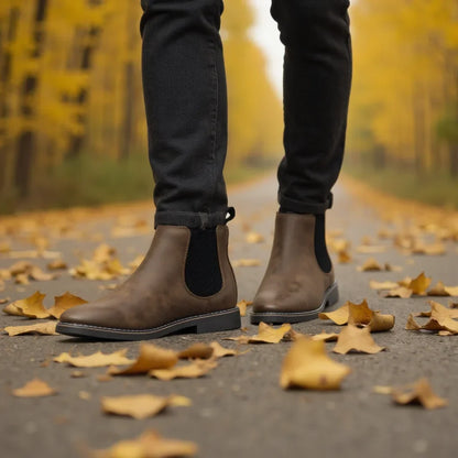 Chelsea boots avec panneaux élastiques pour homme | Idéales pour l'automne