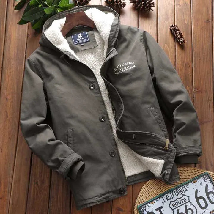 Parka Longue avec Capuche et Col Montant pour Hommes | Idéale pour l’Hiver