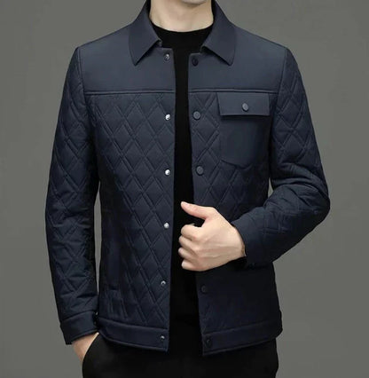 Veste Matelassée Avec Coupe Ajustée Et Fermeture Frontale Pour Hommes | Idéal Pour Saisons Froides