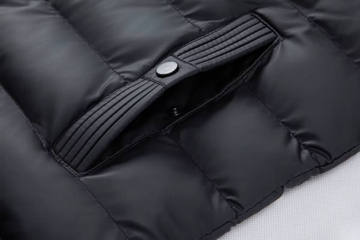 Veste Zippée Avec Capuche Amovible Et Design Matelassé Pour Homme | Idéale Pour Saisons Intermédiaires