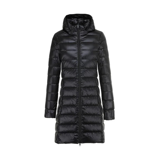 Manteau Long Légèrment Matelassé avec Capuche Amovible pour Femme | Idéal pour l’Hiver
