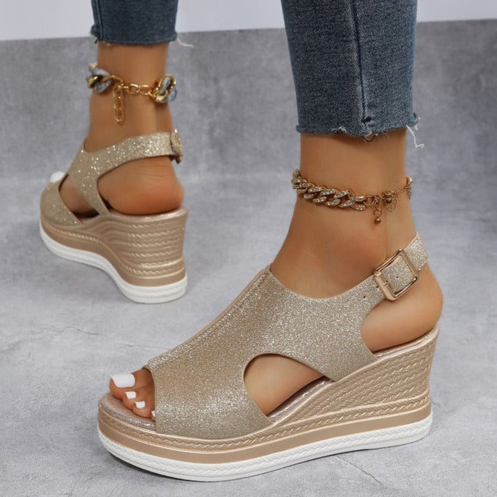 Sandales À Plateforme Avec Bride Cheville Pour Femmes | Idéal Pour L’été