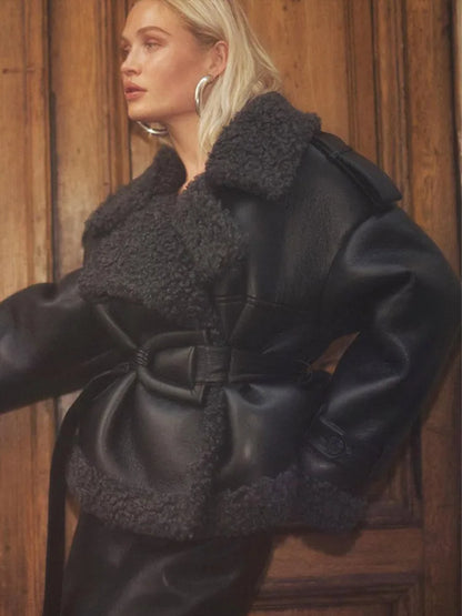 Veste Zippée à Col Revers avec Doublure Intérieure pour Femme | Idéale pour l’Automne et l’Hiver
