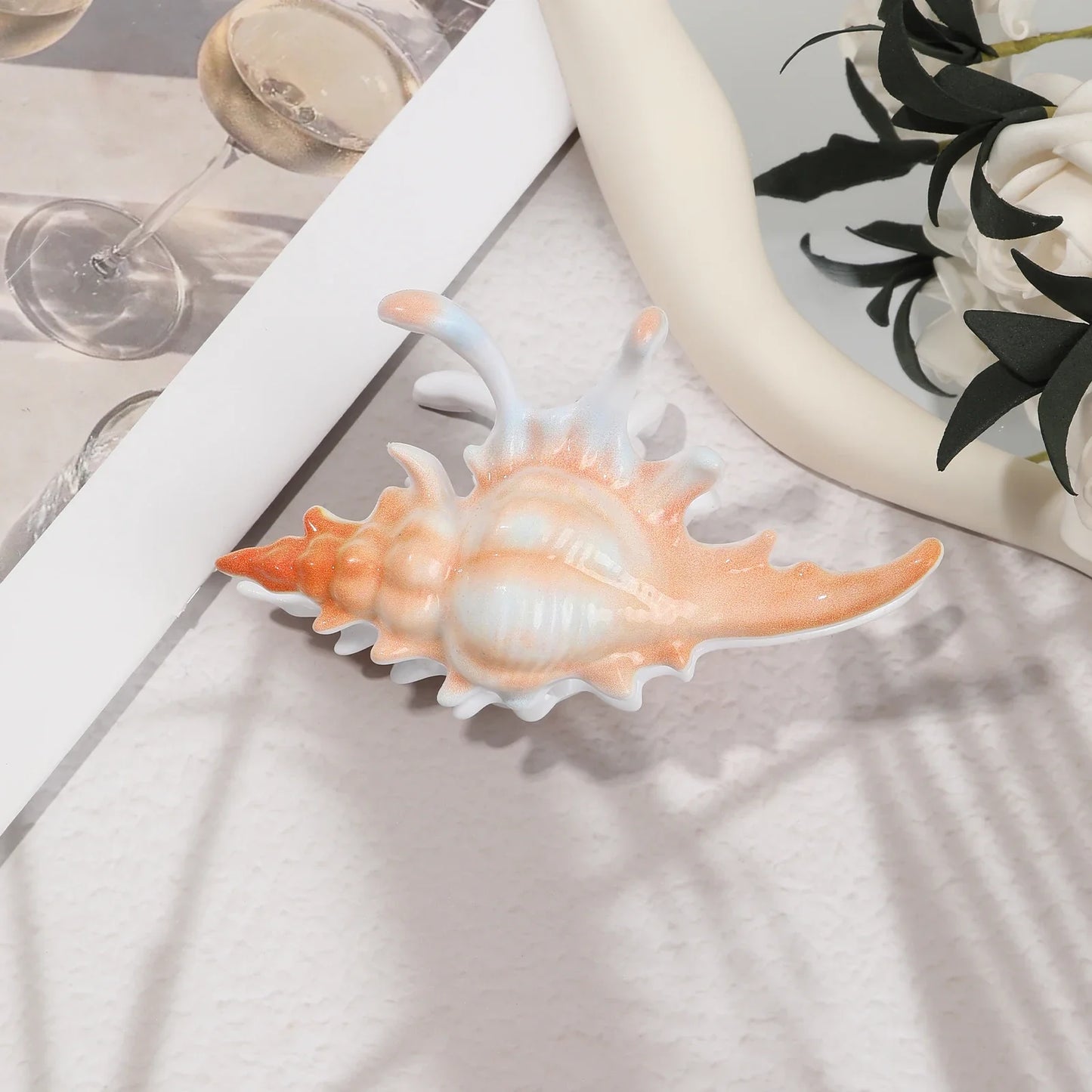 Pince À Cheveux Avec Design Inspiré D’Un Coquillage Pour Femmes | Idéale Pour Les Coiffures D’Été