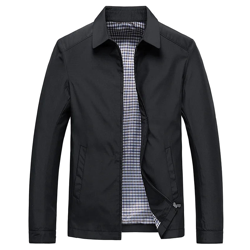 Veste Avec Col Montant Et Fermeture Zippée Pour Homme | Idéal Pour Mi-Saison Et Usage Quotidien